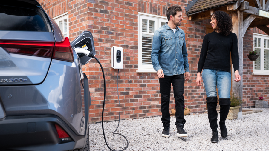 couple-ev-charging-at-home-with-Indra-charging
